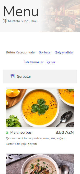 QR Menyu