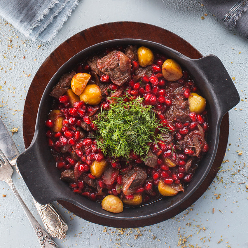 Nar Qovurma Quzu Əti